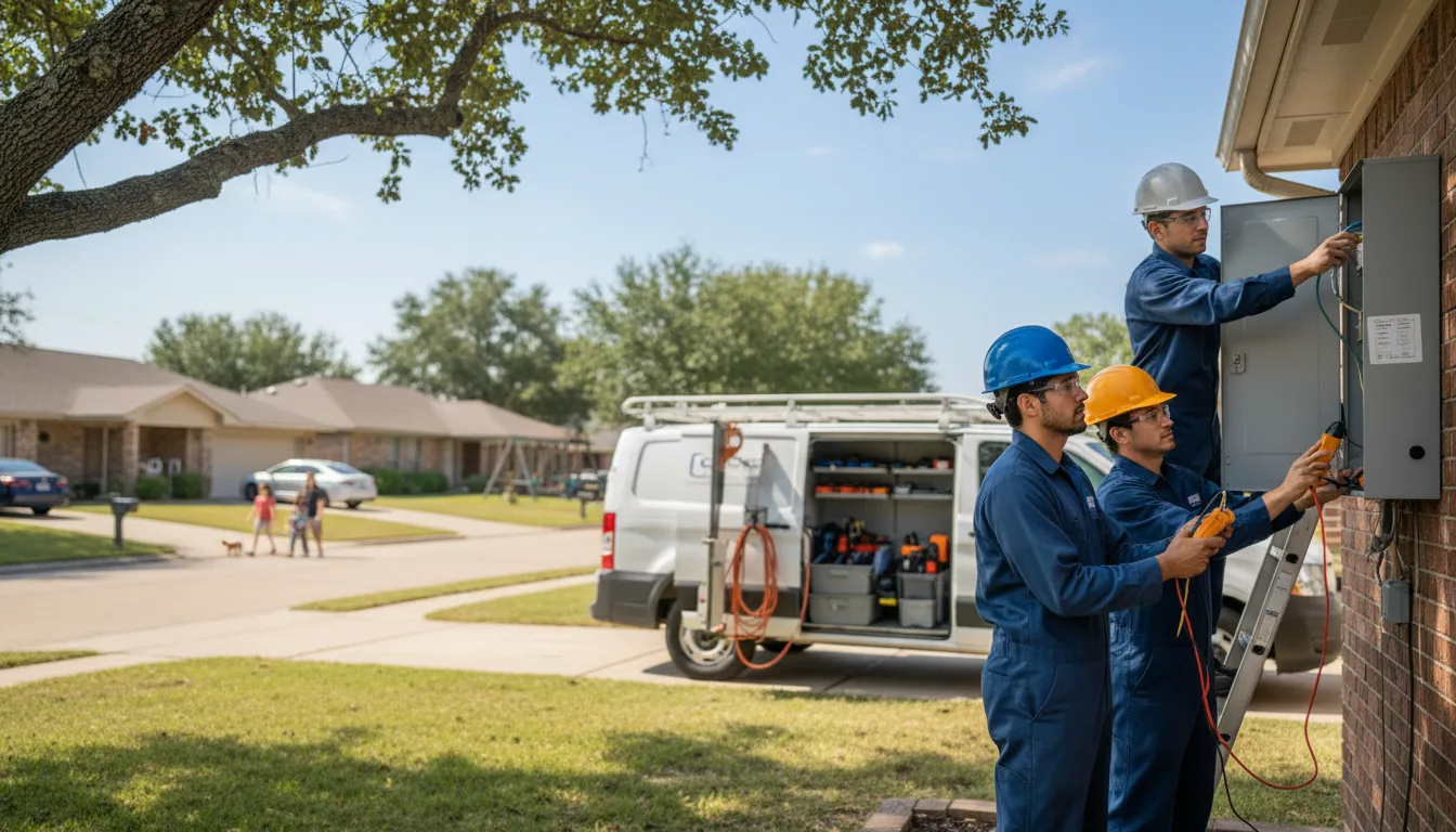 Certified electrician providing emergency electrical services in Florence, TX